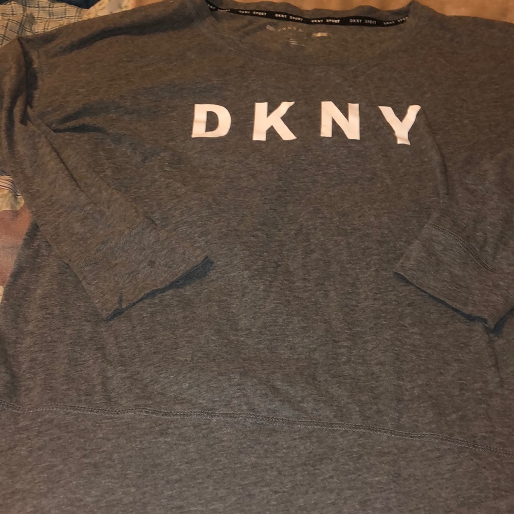 DNKY long sleeve dark heather grey